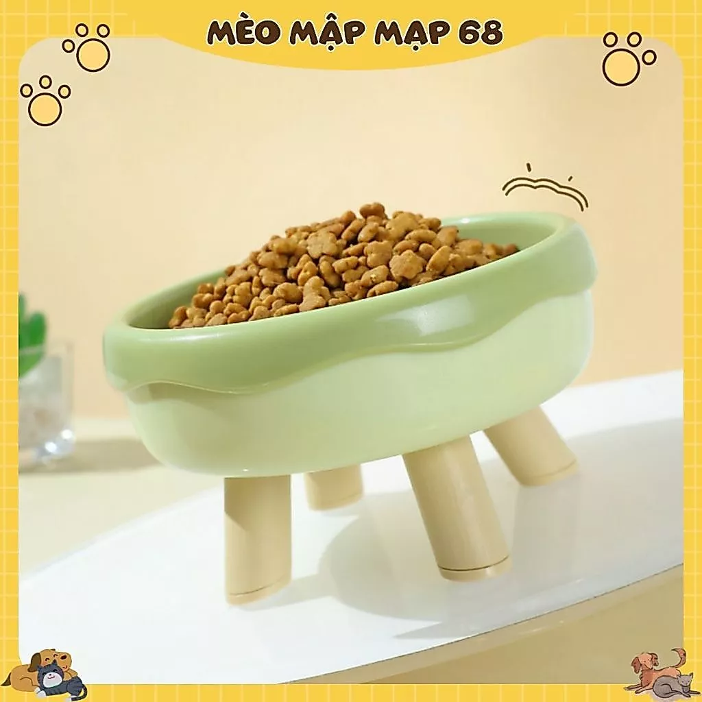 Bát Ăn Cho Chó Mèo 2 Trong 1, Nhựa PP An Toàn - Ảnh 2