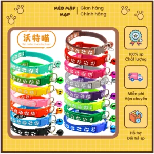 VÒNG CỔ 1 CHUÔNG ĐEO CỔ CHO CHÓ MÈO SIÊU DỄ THƯƠNG CHO CHÓ MÈO NHỎ
