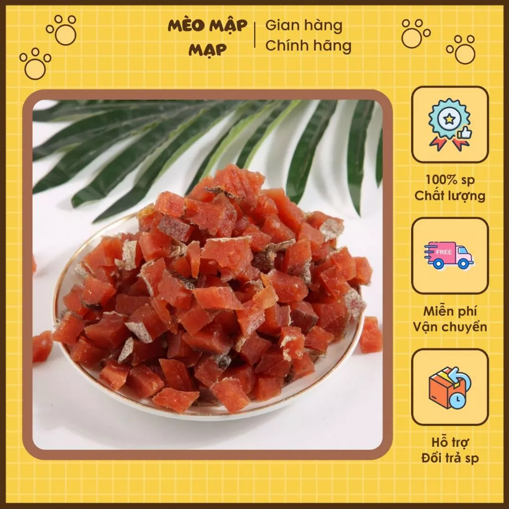 Thức ăn 50GRAM cho mèo viên cá hồi
