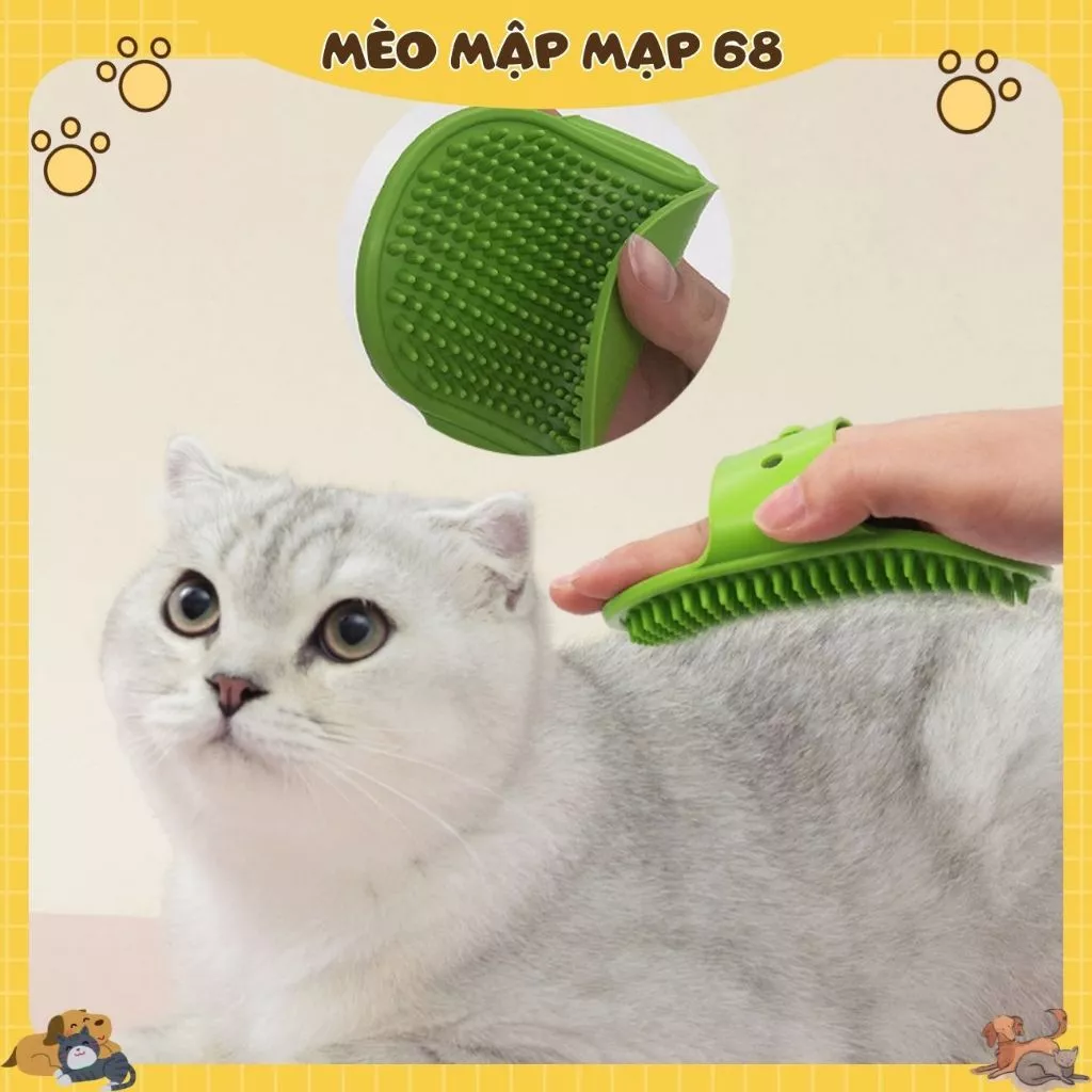 Bàn Chải Gắn Tường Cho Mèo – Dụng Cụ Gãi Lưng & Massage Tự Động - Ảnh 3