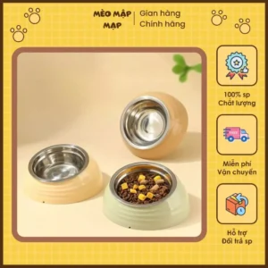 Bát Thép Không Gỉ Mèo, Bát Cho Chó Bát Ăn Bảo Vệ Cổ Mèo, Bát Thức Ăn Cho Chó.